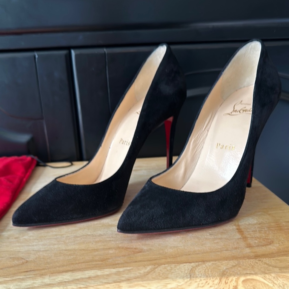 Christian Louboutin Eloise 85 Suede Pumps